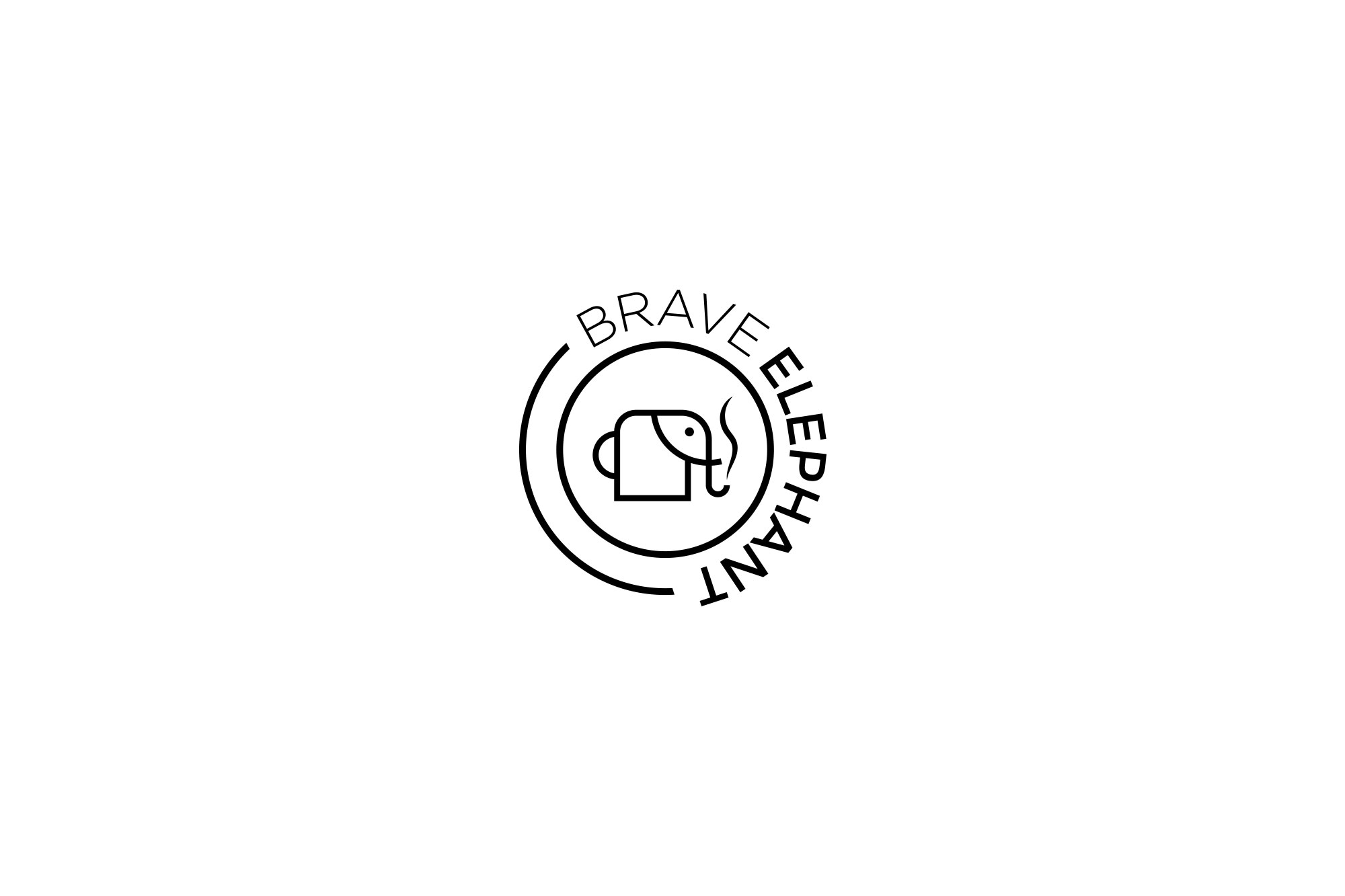 Logotipo-Designer-Grafico-Design-Logotipo-Brave-Elephant-Rodnei-Cruz-2 Identidade Visual Brave Elephant