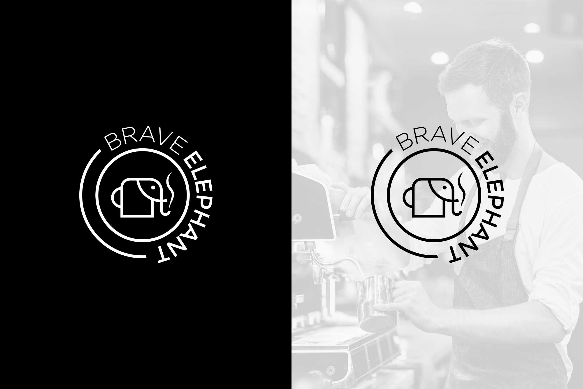 Logotipo-Designer-Grafico-Design-Logotipo-Brave-Elephant-Rodnei-Cruz-3 Identidade Visual Brave Elephant