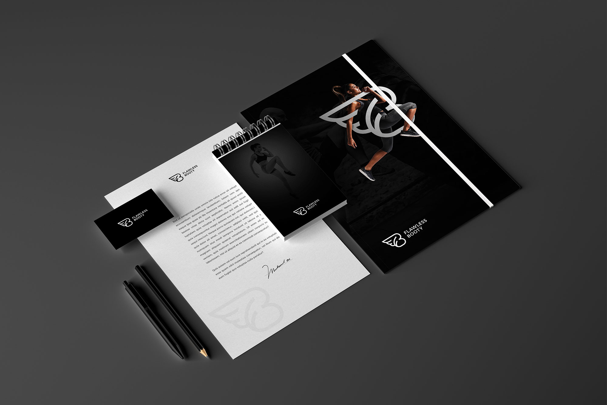 Logotipo-Designer-Grafico-Design-Logotipo-Flawless-Booty-Rodnei-Cruz-5 Identidade Visual Flawless Booty