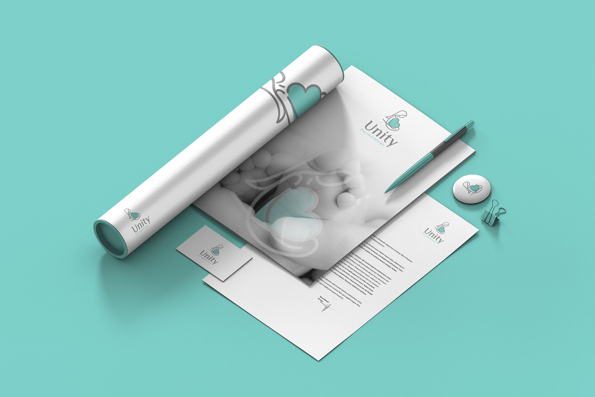 Logotipo-Designer-Grafico-Design-Logotipo-Unity-Perinatology-Rodnei-Cruz-4 Identidade Visual Unity Perinatology